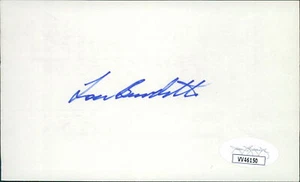 Lou Burdette Milwaukee Braves Signed 3x5 Index Card JSA Authenticated - Picture 1 of 2
