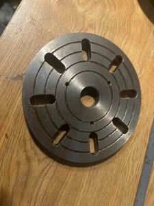 6-3/8" Schlitz Drehmaschine Planscheibe Planscheibe 1 Zoll Bohrung - Logan, Southbend, Atlas - Bild 1 von 3