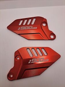 Kawasaki Z900RS Riders Footrest Heel Guards Foot Peg Boot 2017-2023 in Red