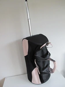 RADLEY Holdall on Wheels- Single Handle- Black /Pink- VGC - Picture 1 of 9