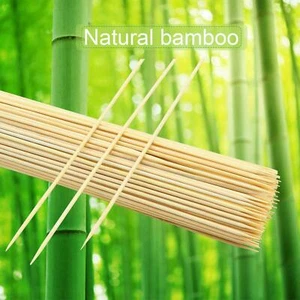 BAMBOO SKEWERS STICKS 150 12 inch for BBQ Kebab Fruit Chocolate Fountains - Picture 1 of 8