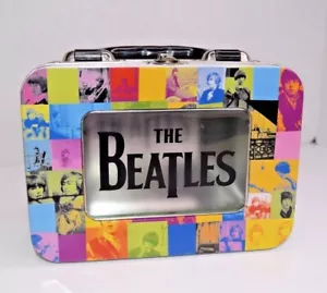 The Beatles Patchwork Blechdose mit Klarsichttür Vandor 64077 Vintage 2002 - Bild 1 von 6