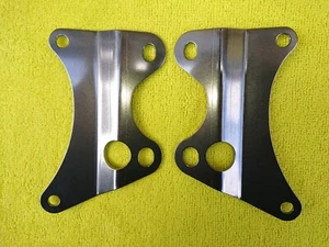 HONDA CD175 NEW STAINLESS LEFT & RIGHT EXHAUST / SILENCER HANGER BRACKETS SET - Picture 1 of 2