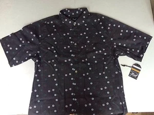 Camisa para hombre Lost Enterprises botones perdidos tejida manga corta grande - Imagen 1 de 4