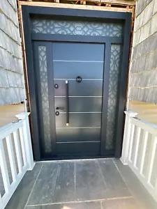 exterior house doors, metal doors, fireproof, 63 X 101 inch, made in Europe. - Picture 1 of 1