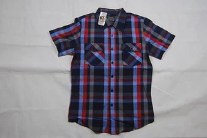 Shout House Hot Themen Retro Kariert Farbig Hemd XS BNWT Vorne Knopf Taschen - Picture 1 of 5