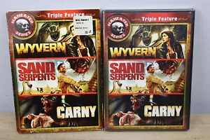 Maneater Series: Wyvern, Sand Serpents, & Carny (DVD, 2010) + Slipcover - New - Picture 1 of 7