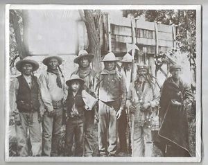 1900 George Anderson Photo Utah Indians - Original Glass Negative Litho Print - Picture 1 of 3
