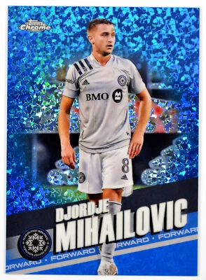 DJORDJE MIHAILOVIC - 2022 Topps Chrome MLS Blue Mini Diamond SN #118 #/199 - Image 1 of 2
