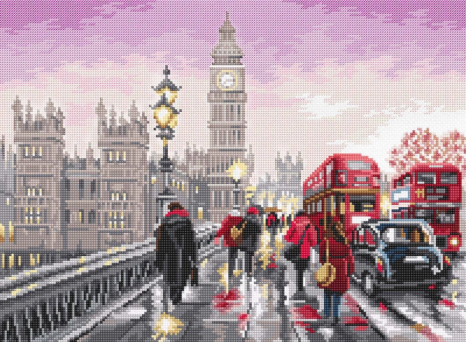 Westminster Bridge L8040 LetiStitch Counted Cross Stitch Kit - Image 1 of 4