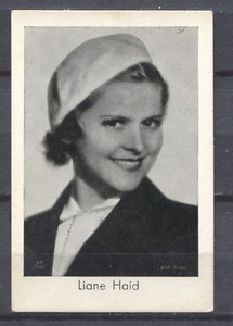 Vintage Liane Haid Dutch Movie Star Photo Trading Card van Houten No.68