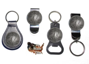Liberty Walking Heads half dollar Bottle Opener Key Fob Key Holder Money Clip - Picture 1 of 6