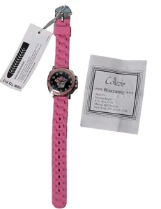 Reloj Mood Face Diseño Cupcake - Banda de Gelatina Rosa - Macy's - Nuevo Necesita Batería - Imagen 1 de 7
