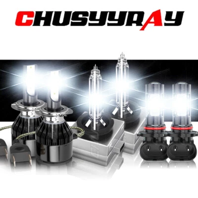 H7 D1S 9006 For Cadillac Escalade EXT 2007-2013 combo LED/HID Headlight+Fog Bulb - Image 1 of 4