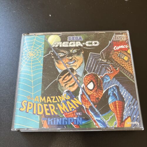 The Amazing Spider-Man Vs The Kingpin - Mega CD SEGA - Scatola PAL + Manuale