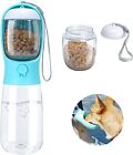 2 In 1 Dog Water Bottle,Portable Pet Water Bottle With Food Container,Leak Proof