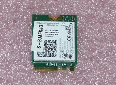 Intel Wireless-N 7265NGW 802.11agn WLAN WiFi Card Clevo N150SD Schenker XMG A505 - Bild 1 von 2