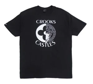 Crooks & Castles Men's T-Shirt Half Medusa Bandana Graphic Tee - Picture 1 of 4