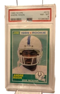 Andre Rison Rookie RC 1989 PUNTUACIÓN #272 PSA 8 Indianapolis Colts receptor ancho - Imagen 1 de 5