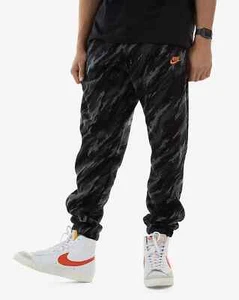 Nike Sport Essentials Fleece Joggers Men's Black Camo Size XL DD5145-010 - Picture 1 of 5