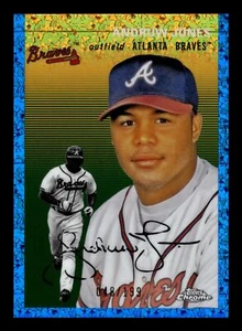 2023 TOPPS CHROME PLATINUM ANDRUW JONES BLUE PRISM REFRACTOR /199 BRAVES #17 - Picture 1 of 2