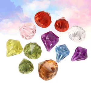 Crystals Charm Acrylic Diamonds Decorating Clear Gems - Picture 1 of 11