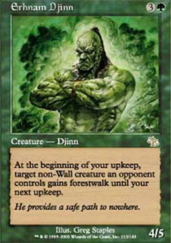 MTG - Erhnam Djinn - Judgment - NM, English Magic FLAT RATE SHIP - Image 1 of 1