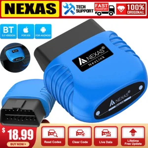 OBD2 Scanner Bluetooth Car Code Reader Battery Test Check Engine Diagnostic Tool - Picture 1 of 7