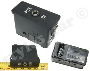 Genuine BMW 1 3 5 6 7 X1 X3 X5 X6 Z4 Series E81 E87 E90 Audio AUX-IN Socket Plug - Picture 1 of 12