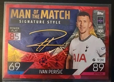 2022-23 Topps UEFA Club Competitions Man Of The Match Ivan Perisic Red #427 - Image 1 of 2