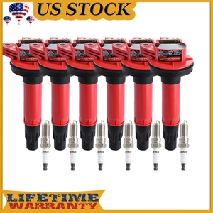 6pcs Ignition Coil & Spark Plug For Ford Lincoln Expedition F-150 3.5L DG549 New - Picture 1 of 20