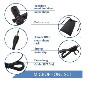 MIUONO Lavalier Microphone, 2000mm - Picture 1 of 2