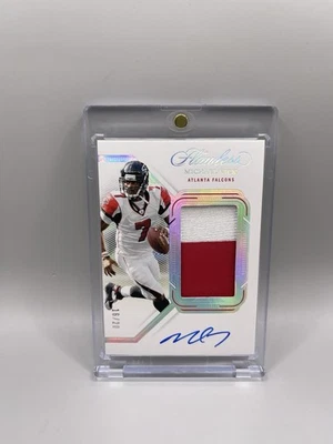 Michael Vick 2023 Panini Flawless Football Jersey Patch Auto #/20 W/Mag - Image 1 of 2