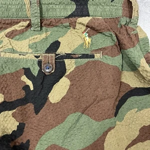 Polo Ralph Lauren Mens Big & Tall Size 50B Classic Fit Seersucker Camo Shorts - Picture 1 of 9