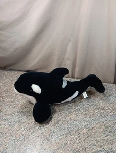 Sea World Shamu Orca Black & White Killer Whale 14” Plush Stuffed Animal Toy - Picture 1 of 6