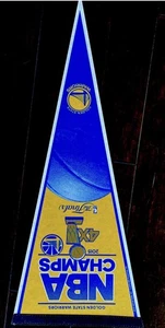 2015 Golden State Warriors 4x NBA Champs Pennant w Stephen Curry, Klay, & Green - Picture 1 of 1