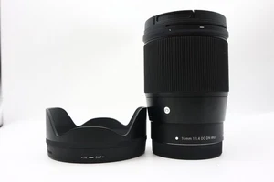 Sigma 16mm f/1.4 DC DN Contemporary for Canon EF-M Lens and Lens Hood - Picture 1 of 9