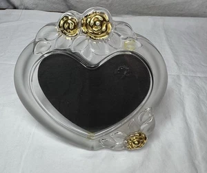Mikasa Rosemont Vintage Herz Bilderrahmen Glas Kristall - Bild 1 von 3