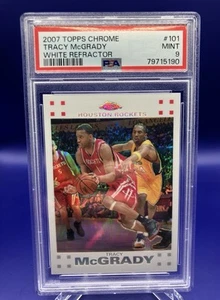 2007 Topps Chrome White Refractor Tracy McGrady Kobe Bryant #101 PSA 9 MINT - Picture 1 of 2