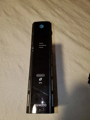 Módem router y fuente de alimentación AT&T BGW210-700 Gateway WiFi de banda ancha  Foto 1 de 4