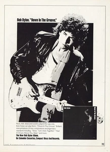 Bob Dylan 1988: Down in the Groove; pubblicità promozionale stampa d'epoca - Foto 1 di 1