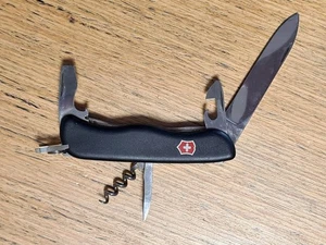 Victorinox Swiss Army Knife Black Lock Blade DE-GM 9305297 Corkscrew Tool - Picture 1 of 6