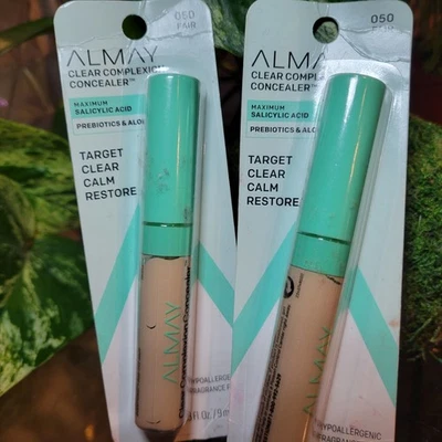 2x Almay Clear Complexion Concealer, Fair Salicylic Acid Aloe Acne Porcelain - Image 1 of 2