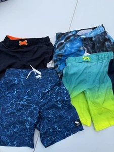 Lot Of Boys Swim Trunks Size 7/8 - Picture 1 of 15