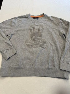 PSYCHO BUNNY MENS GREY SWEATSHIRT SZ XL - Picture 1 of 5