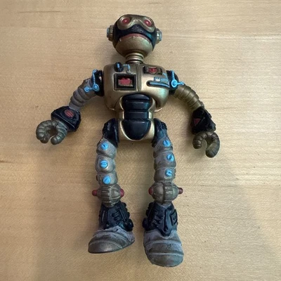 Robot Fugitoide De Colección 1990 Mirage Studios Teenage Mutant Ninja Turtles Juguete Dorado Foto 1 de 2