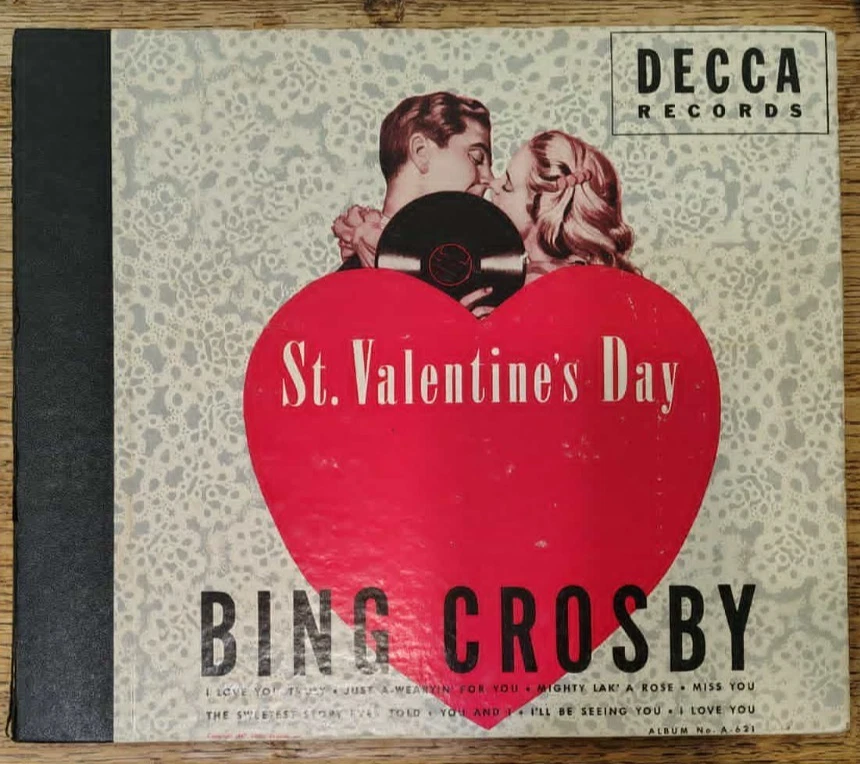 Bing Crosby, 78 rpm Album(4), St. Valentine's Day, Decca A-621 - Image 1 of 1