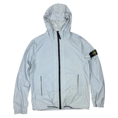Stone Island Skin Touch Nylon-TC Jacket In Baby Blue Size S - Image 1 of 4