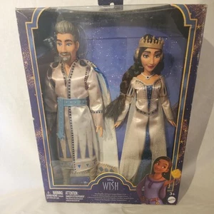 DISNEY WISH KING MAGNIFICO AND QUEEN AMAYA OF ROSAS 2-PACK 12" DOLL FIGURES-NEW - Picture 1 of 1