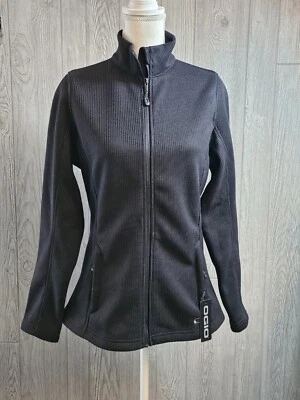 OGIO Women's  Sz. Medium Black Waffle Knit Jacket  Fleece Lined - Image 1 of 4